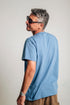Camiseta Básica Agroecológica - Fit Regular - Azul Jenipapo